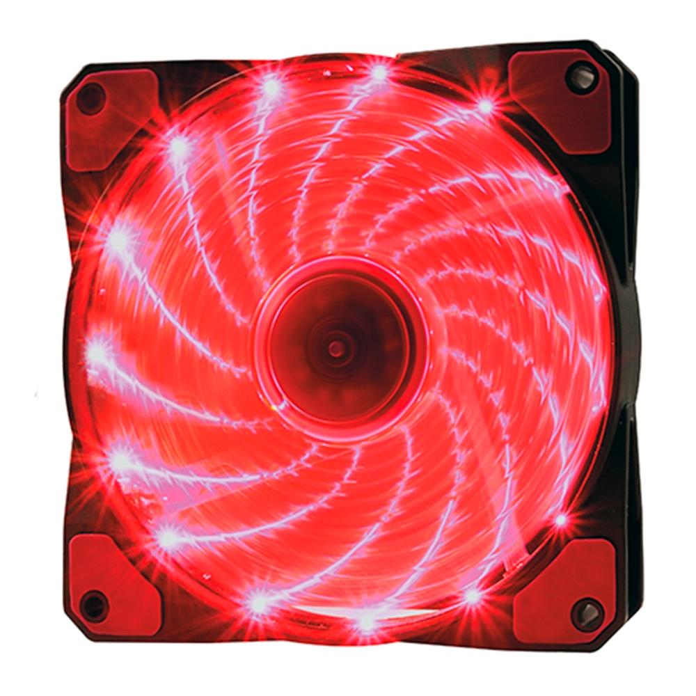 COOLER P/GABINETE F20 15 LED VERMELHO 12CM