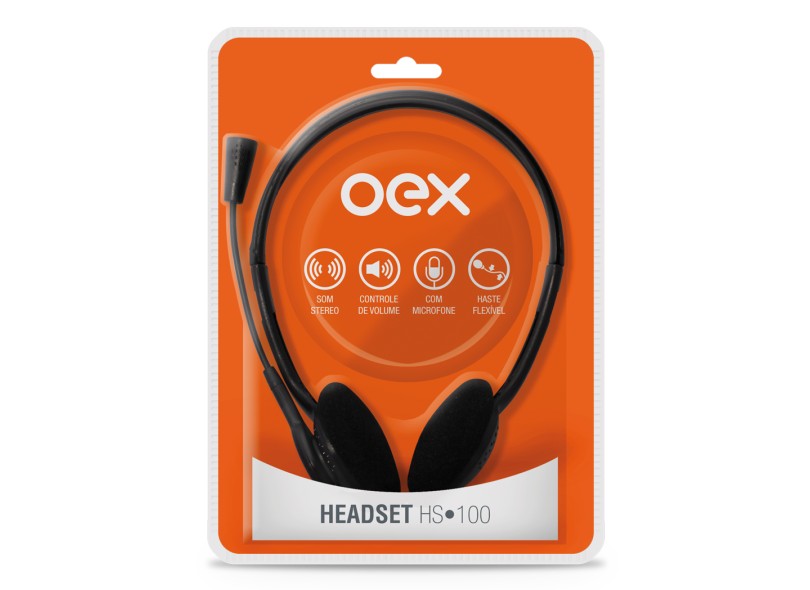 HEADSET C/ MICROFONE 30MM HS100