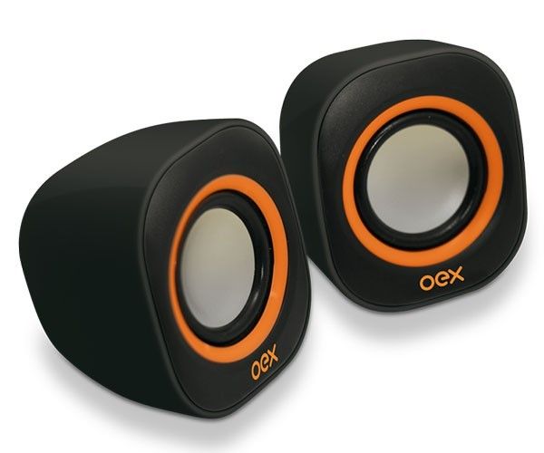 CX SOM ROUND PRETA/LARANJA SK100