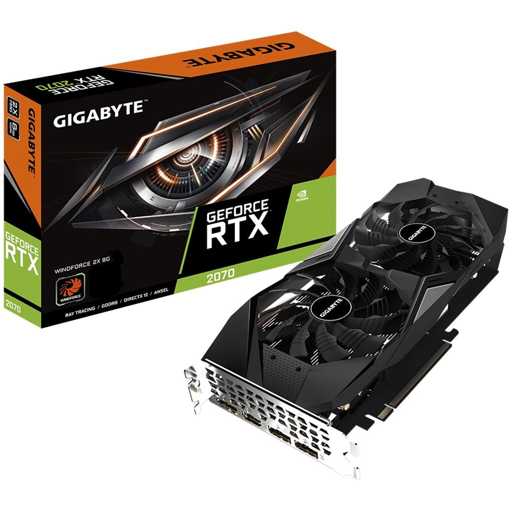 PLACA DE VIDEO 8 GB RTX 2070 GEFORCE (GV-N2070WF2-8GD)