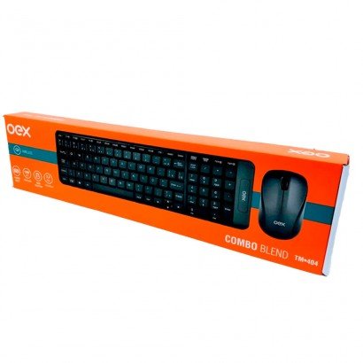 TECLADO+MOUSE WIRELESS BLEND PRETO/VERDE (TM404)