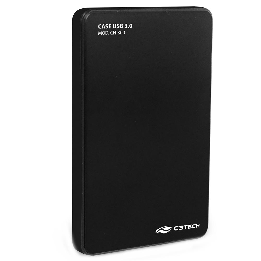 GAVETA P/HD 2.5 SATA USB 3.0 CH-300/310 BK C3 TECH