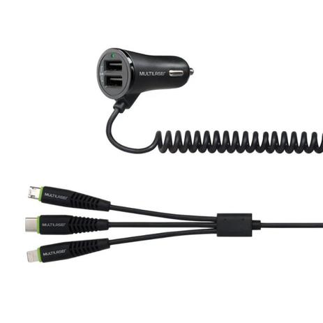 CARREGADOR AUTOMOTIVO 3 EM 1 (CB140)