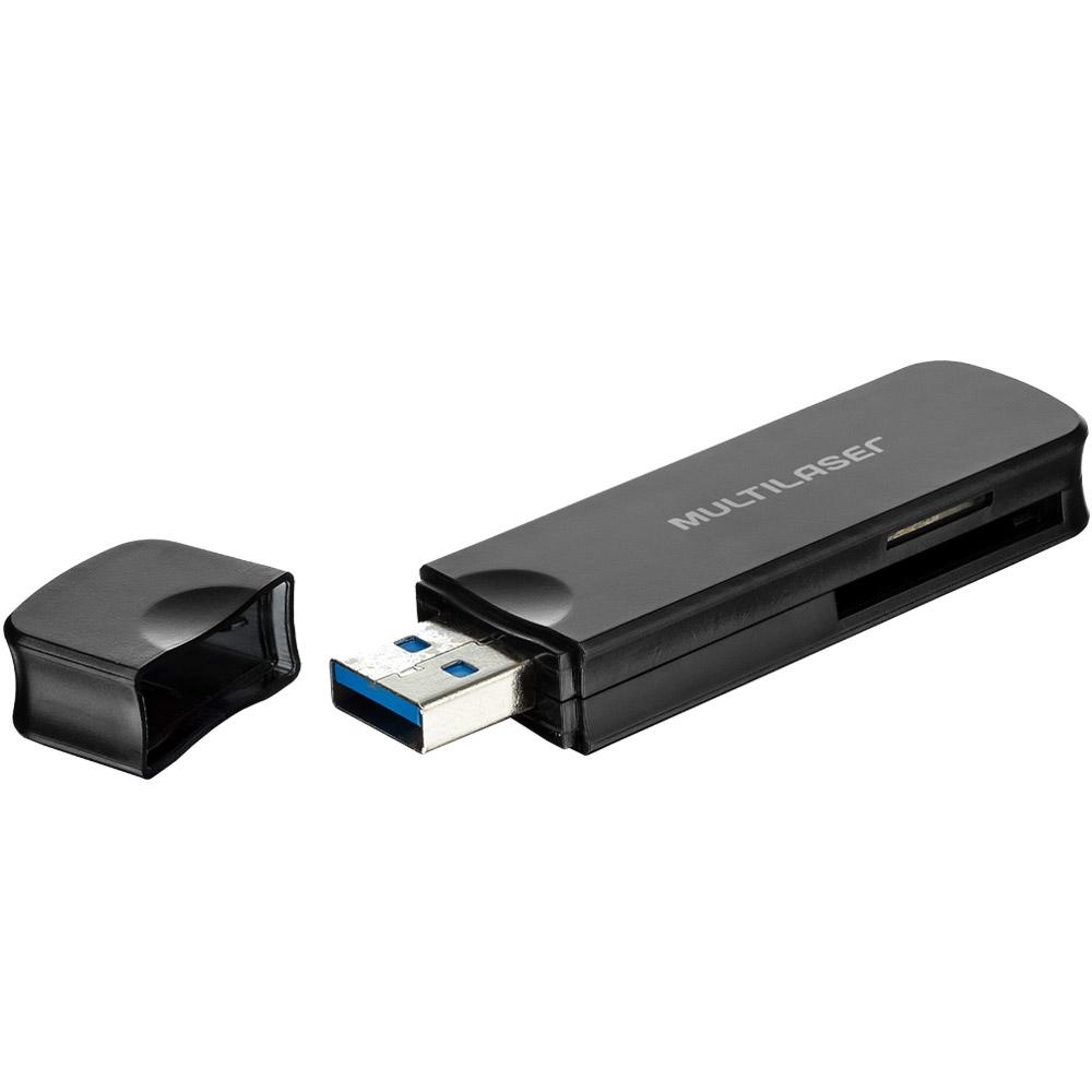 LEITOR DE CARTAO DE MEMORIA USB + HUB (AC290)