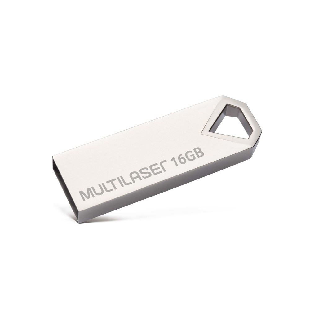 PEN DRIVE  16 GB MULTILASER DIAMOND METALICO (PD850)