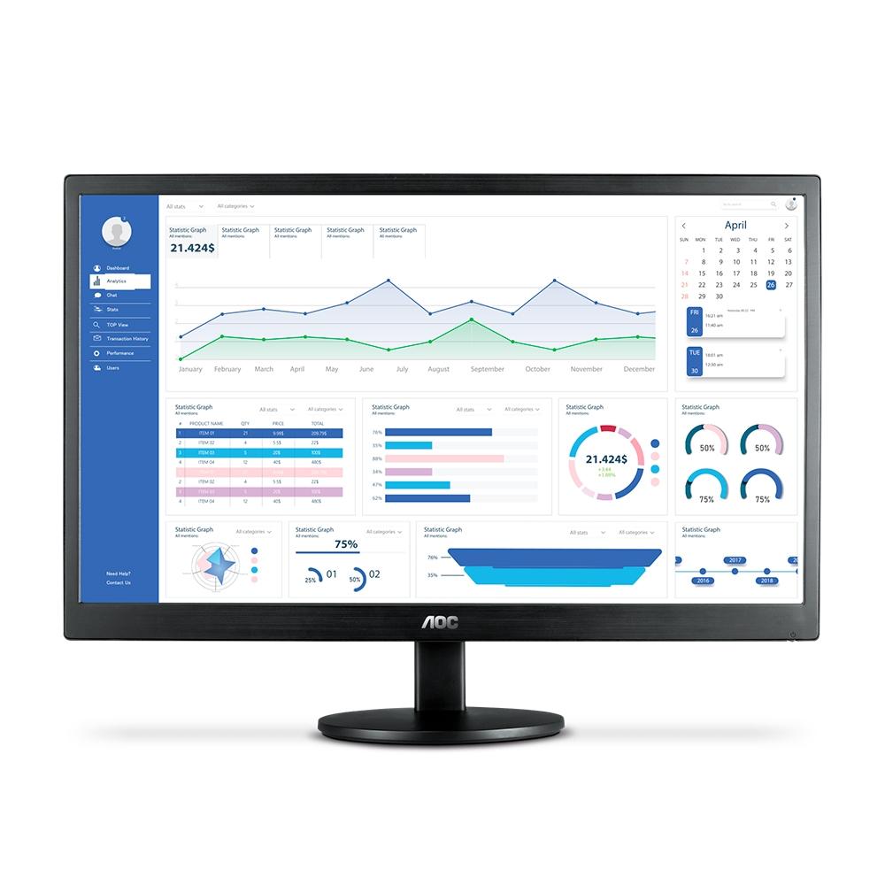MON.LED 21.5 AOC E2270SWHEN PRETO