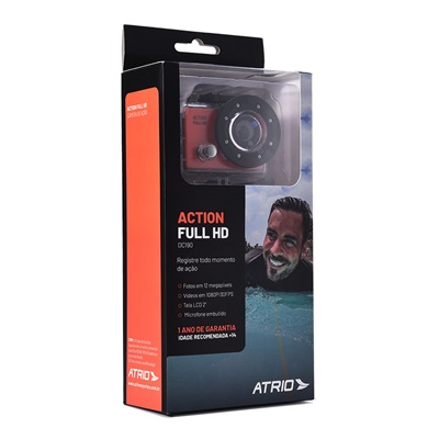 CAMERA DE AÇAO ACTION ATRIO FULL HD 1080P DC190