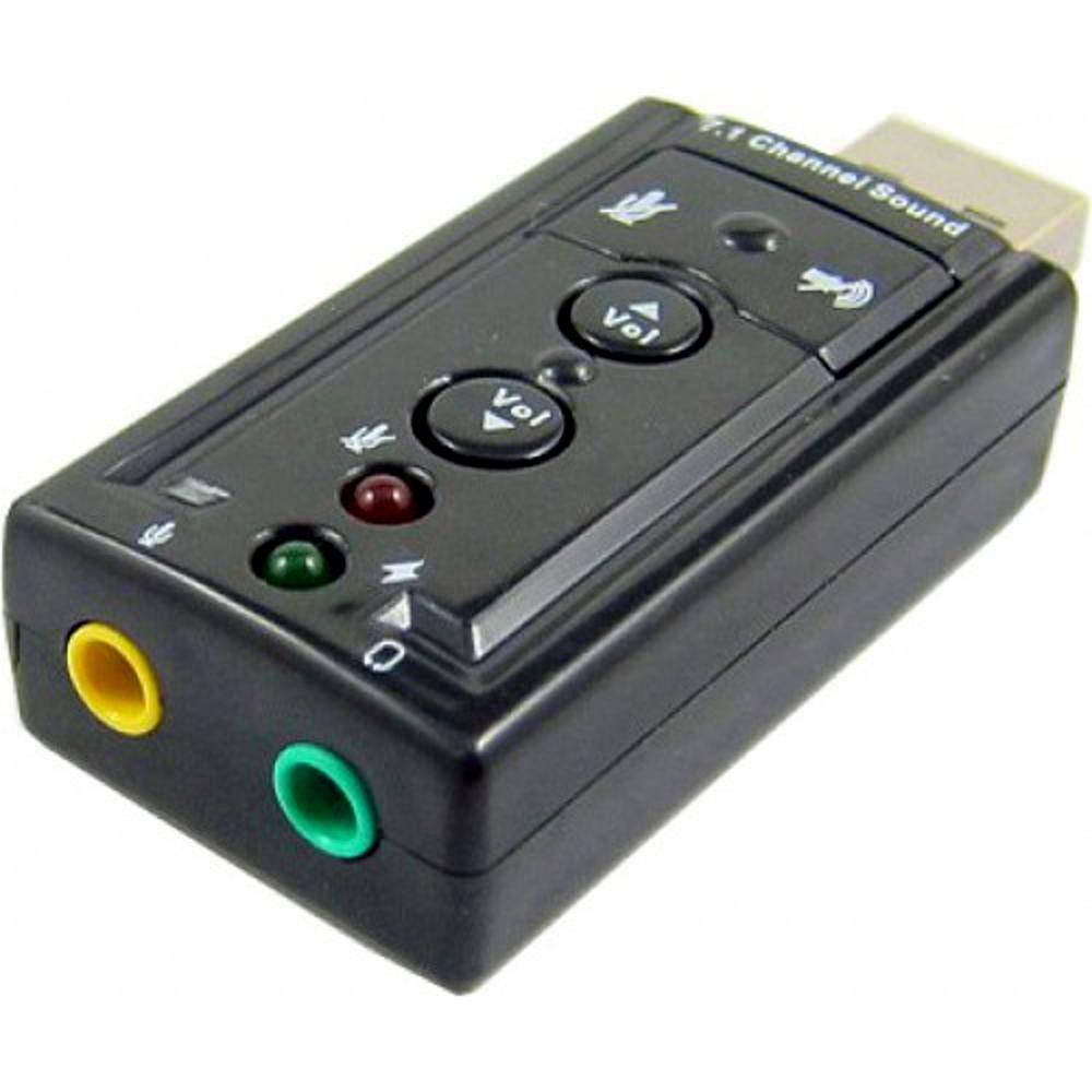 SOM USB ADAPTADOR AUDIO E FONE PRETO - 7927