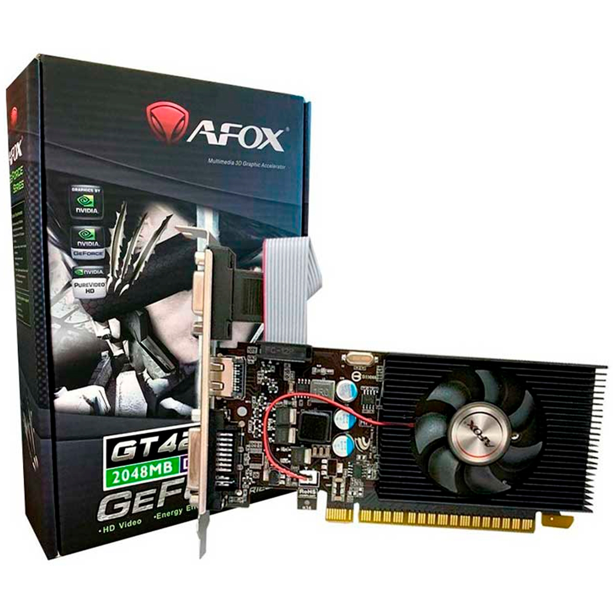 PLACA DE VIDEO 2 GB GT 420 GEFORCE DDR3 (AF420-2048D3L2)