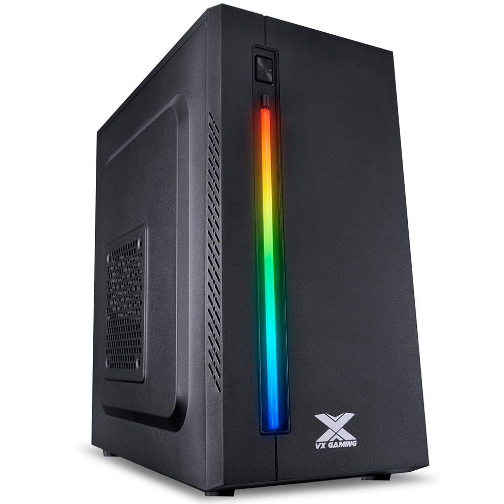 GABINETE GAMER VX AUSTRALIS PRETO LED RGB 