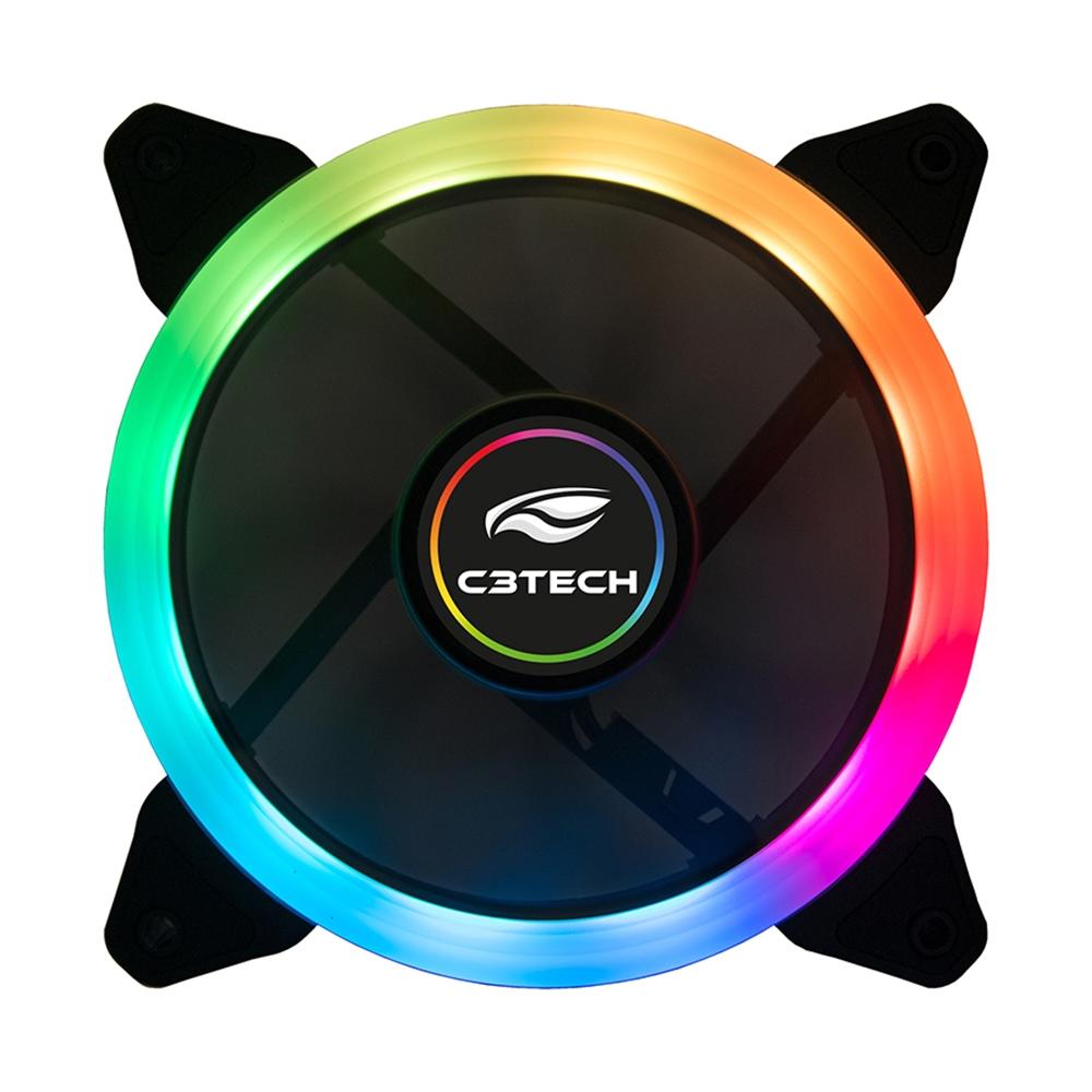 COOLER P/GABINETE C3 TECH 120MM RGB F7-L200RGB