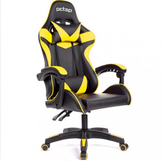 CADEIRA GAMER PCTOP STRIKE AMARELA SE1005