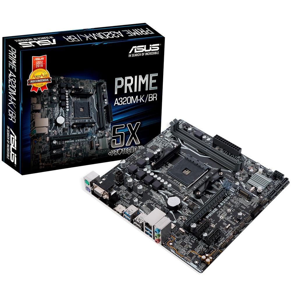 PLACA MAE AM4 ASUS PRIME A320M K/BR DDR4 RYZEN