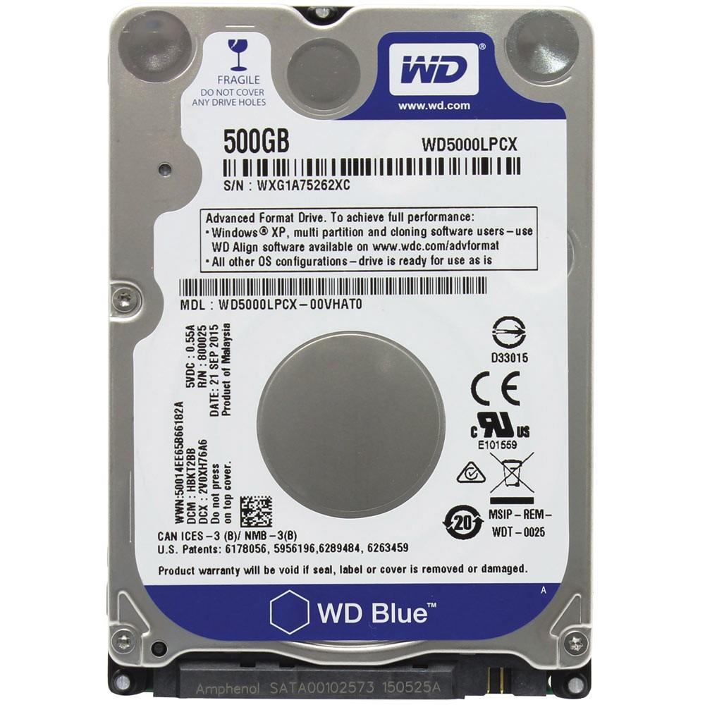 HD P/NOTEBOOK  500GB WD (WD5000LPZX)