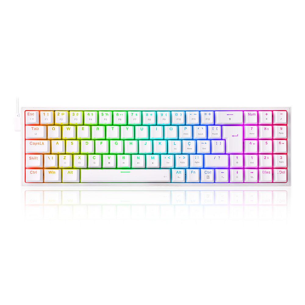TECLADO MECANICO GAMER POLLUX RGB PRETO 
