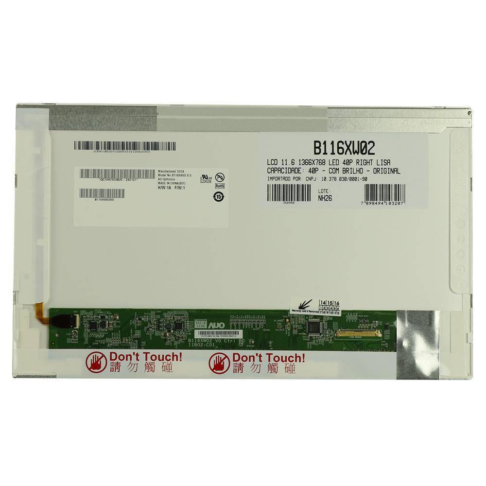 DISPLAY LED 11.6 (B116XW02 | 1366X768 LED IN 02 40P)