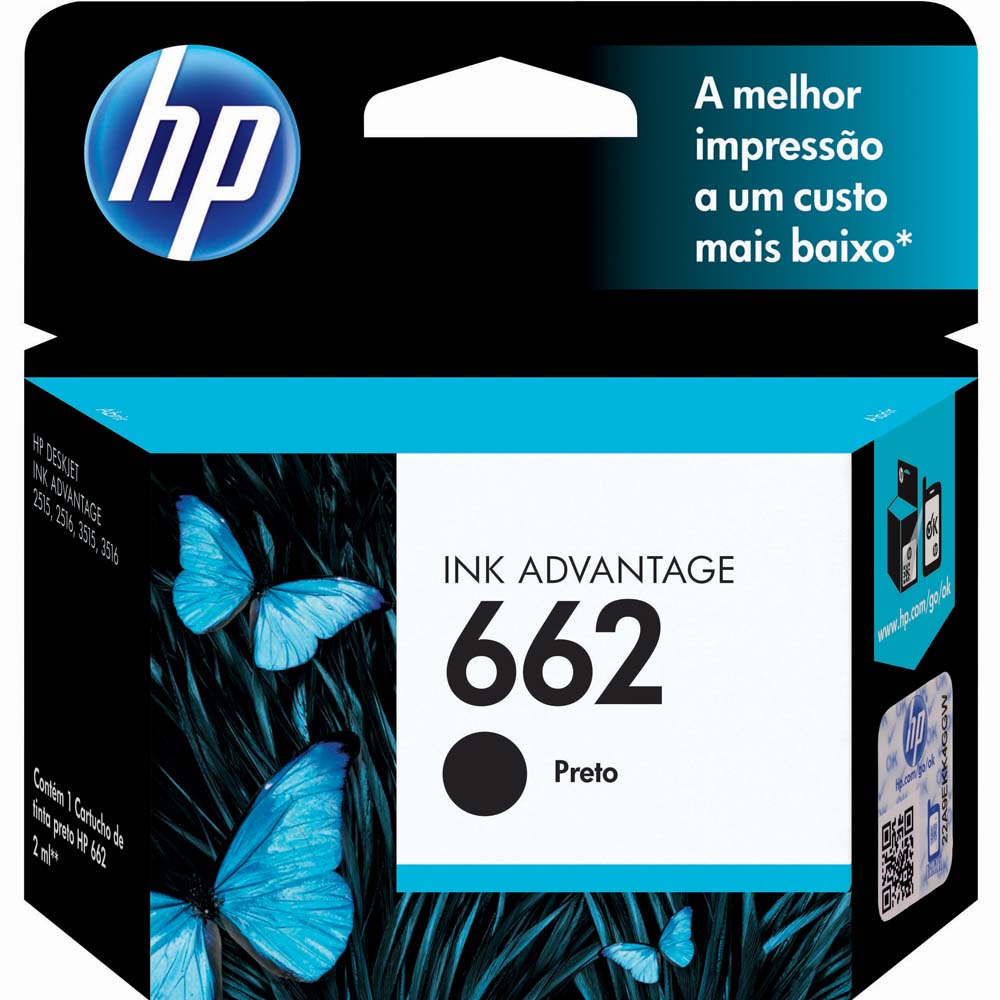 CARTUCHO HP CZ103AB PRETO 662
