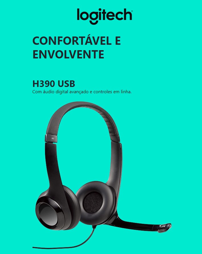 HEADSET LOGITECH H390 USB - 981-000014